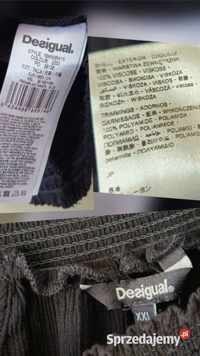 Desigual bluzka XXL z dekoltem Lublin