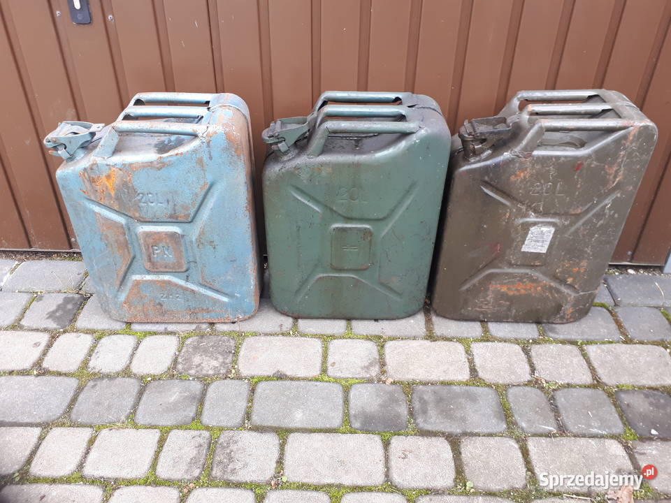 3 x kanister metalowy 20 litrów