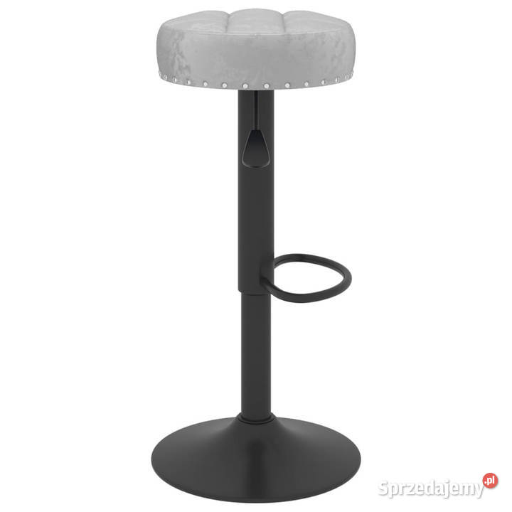 Stołki barowe 2 szare obite aksamitem WM332995 Warszawa sprzedam