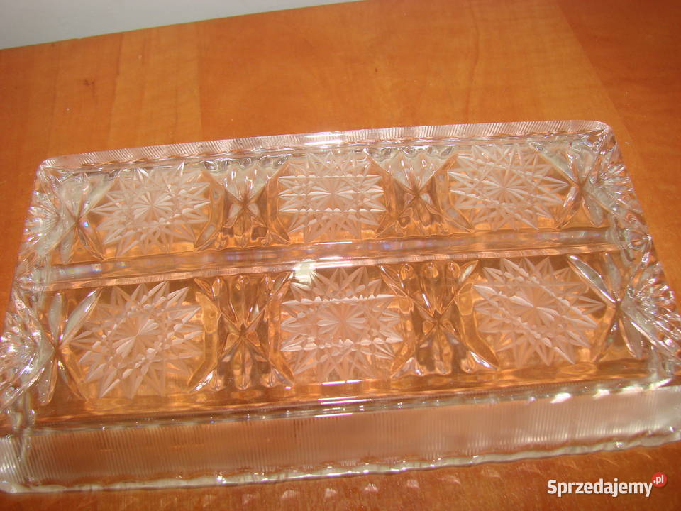 kryształowa tacka Porcelana i szkło Pruszcz Gdański