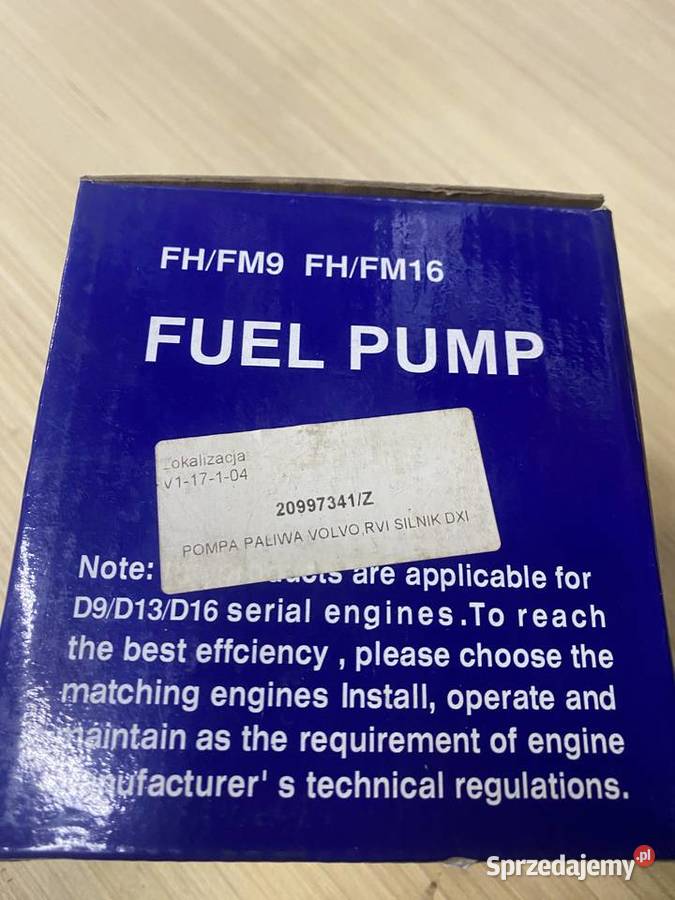 Pompa paliwa volvo fh fm renault premium magnum
