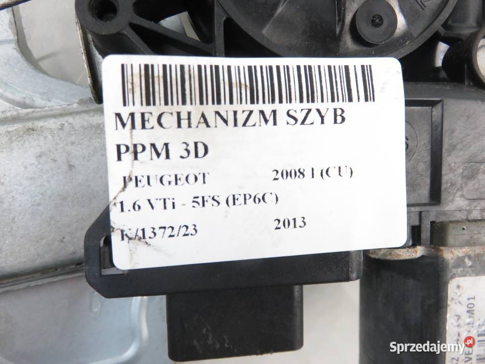 PODNOŚNIK SZYBY PRAWY 3D PEUGEOT 2008 I sprzedam