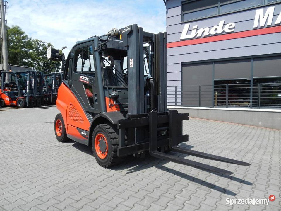 Wózek widłowy kontenerowy Linde H45D02 Triplex Mogilany