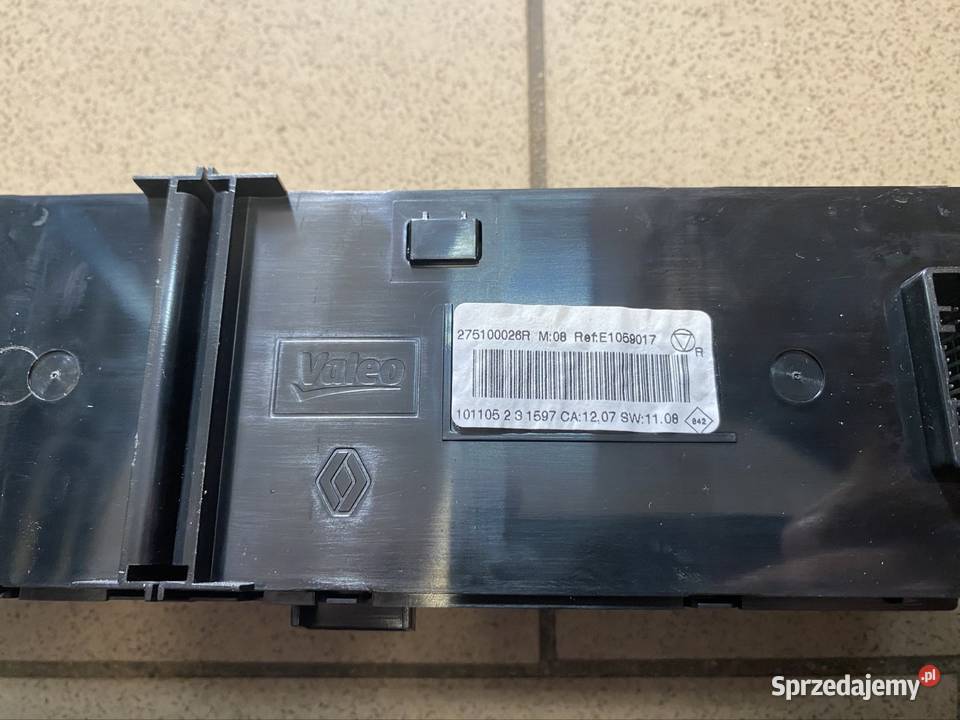 Panel klimatyzacji 275100026r Renault Scenic 3 Wyposażenie elektryczne Luzino
