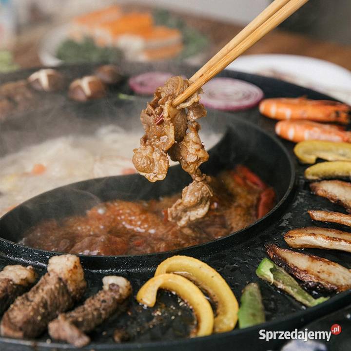 FOOD PARTY Elektryczny Garnek Grill 2w1 BBQ mazowieckie Myszyniec