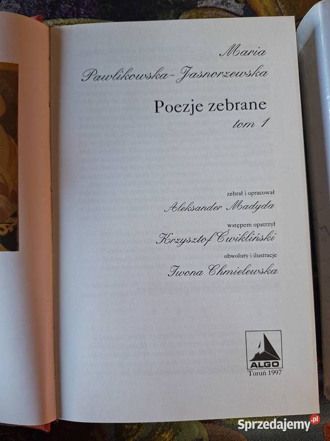 Poezje zebrane Maria Pawlikowska Jasnorzewska 2 Proza i poezja małopolskie Kraków