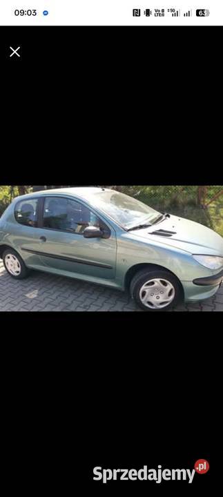 Peugeot 206 Benzyna radio zachodniopomorskie Kamień Pomorski