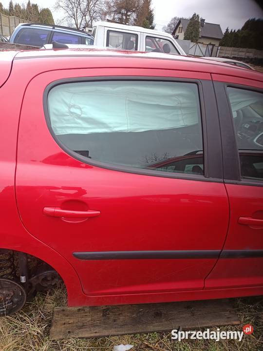 Drzwi prawy tył peugeot 207 śląskie Czerwionka-Leszczyny