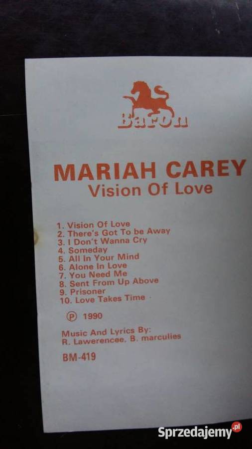 Kaseta magnetofonowa Mariah Carey Vision of love Płyty i kasety Siemiatycze
