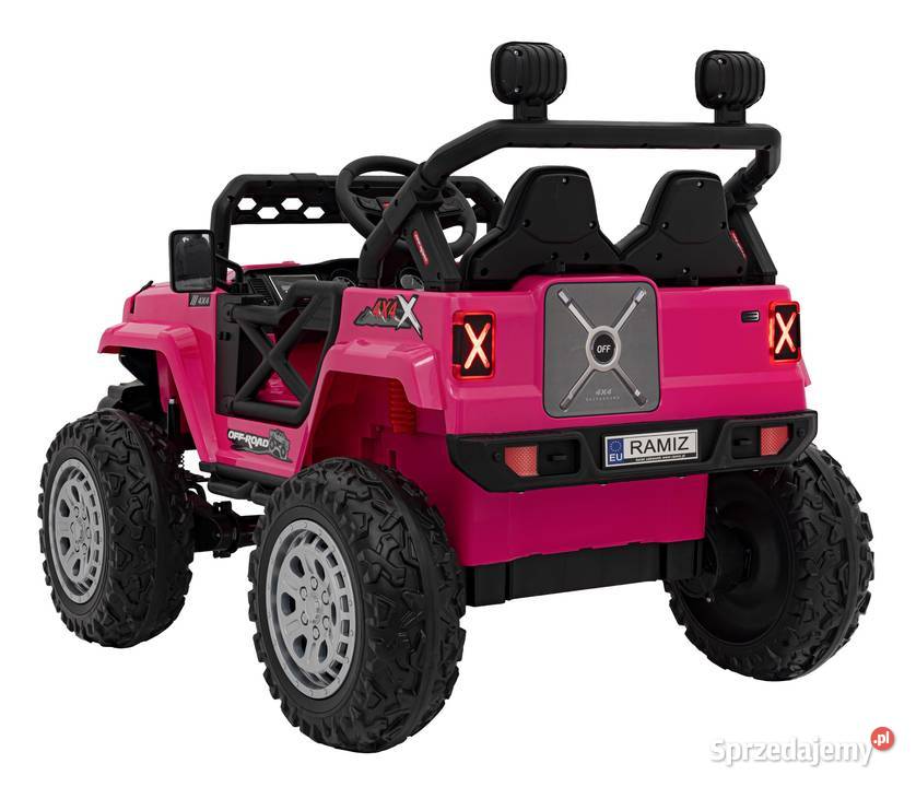 DUŻE auto terenowe OFF ROAD Speed 4x4 różowe