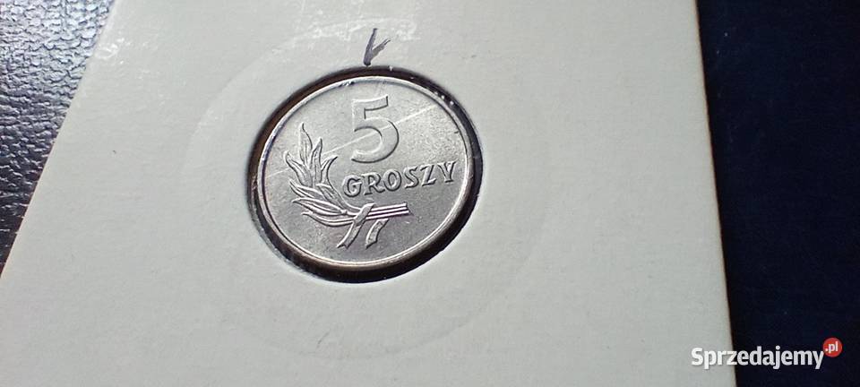 Stare monety 5 groszy 1971 skrętka Polska PRL Lesko