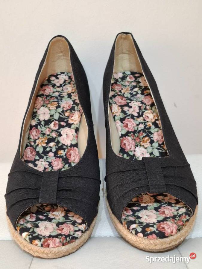 Espadryle 39 koturny damskie letnie wiosenne