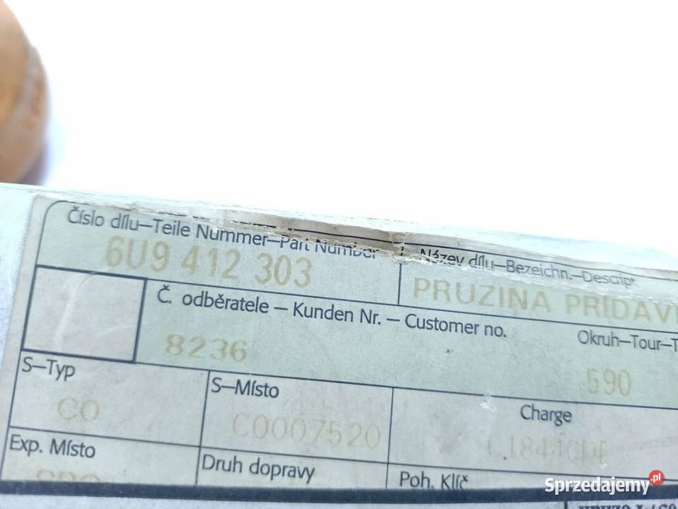 2X ODBÓJ AMORTYZATORA PRZÓD SKODA FELICIA 100MM Pozostałe świętokrzyskie Skarżysko-Kamienna