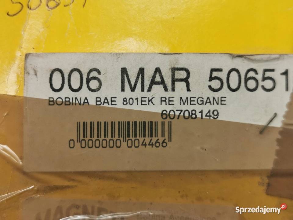 CEWKA ZAPŁONOWA RENAULT MEGANE I 20 9603 MAGNETI osobowe