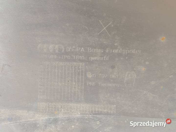 Spojler Zderzaka Przedniego Audi Q5 8R Dolna osobowe Karoseria Blizanów Drugi