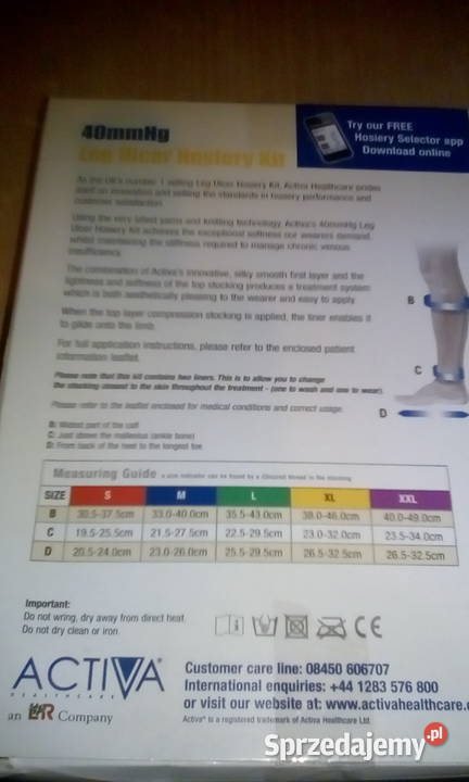 ACTIVA Leg Ulcer Hosiery Kit zestaw 3 Zebrzydowa sprzedam