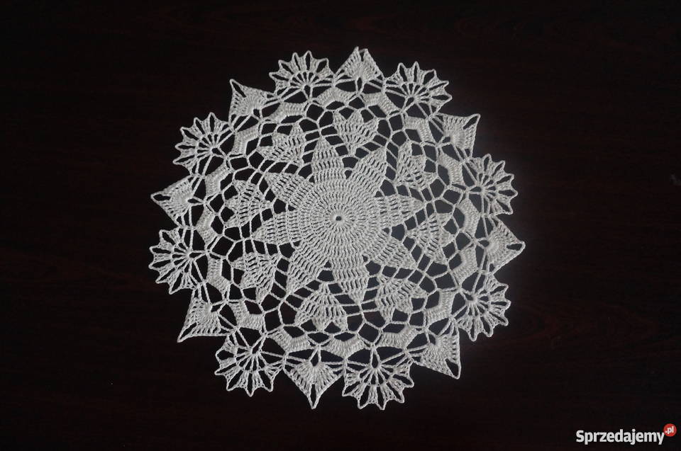 obrus serweta bieżnik szydełkowy rękodzieło wielokolorowy