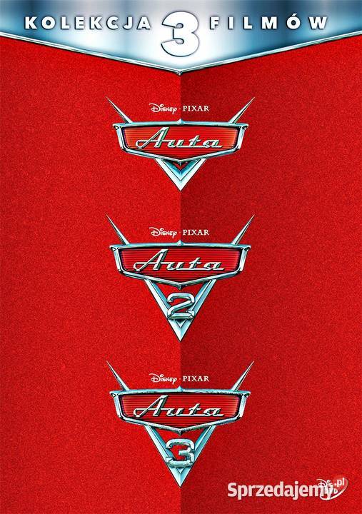 AUTA 1 3 KOLEKCJA 3 FILMÓW DISNEY PIXAR dubbing wielkopolskie Kalisz