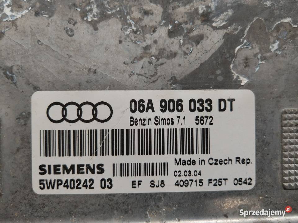 Sterownik silnika Audi a3 8p 16