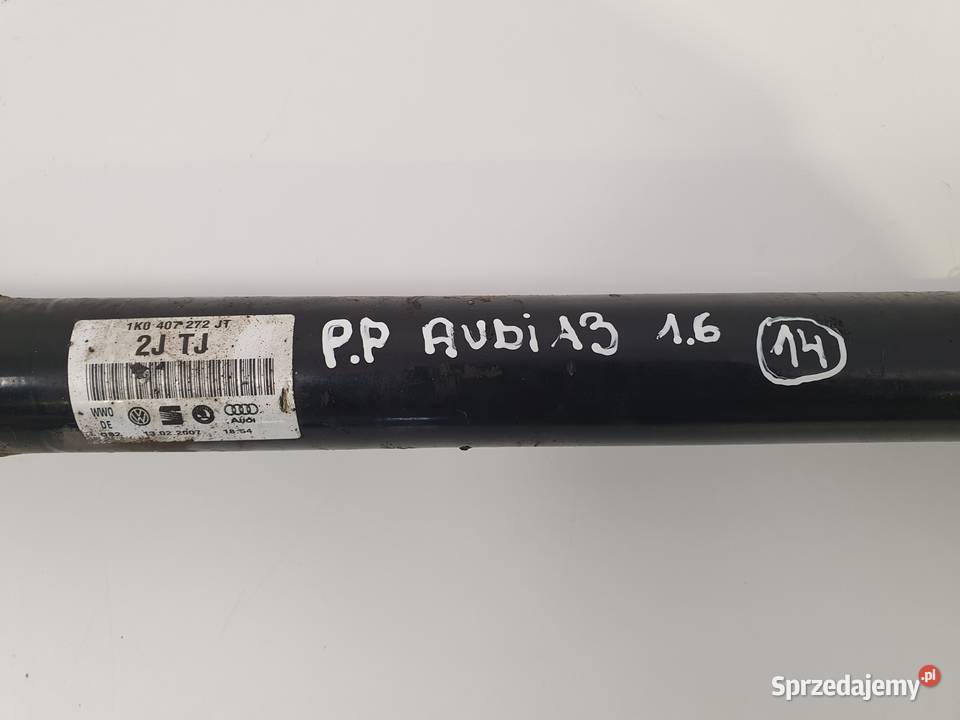 PRAWA PRZEDNIA PÓŁOŚ Półośka przód pasażera Audi Półosie lubelskie Chełm