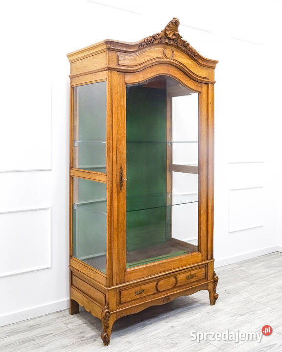 Antyk Witryna Rocaille BIBLIOTECZKA Lustro