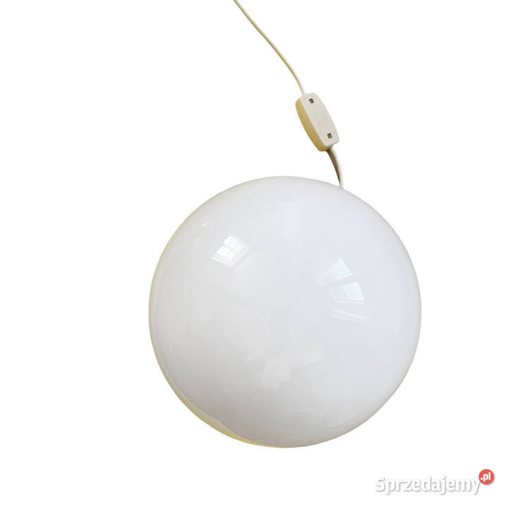 Biała kulista lampa stołowa space age Polska Lampy stołowe i nocne Warszawa sprzedam