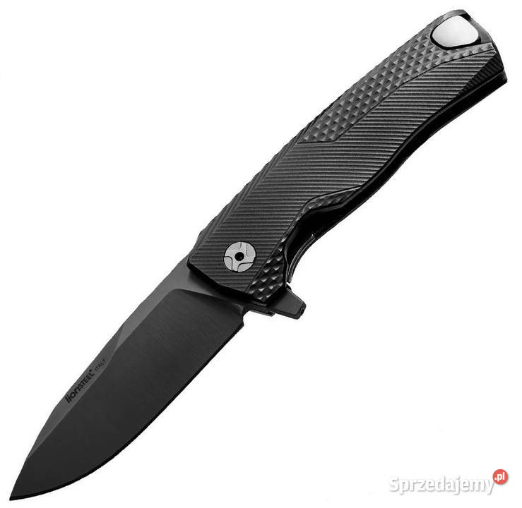 Nóż składany LionSteel Black Aluminium Black Akcesoria, narzędzia i noże Warszawa