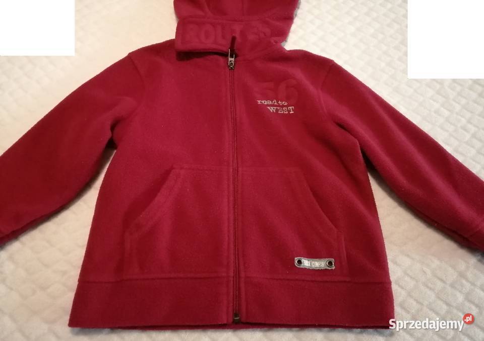 Bluza polarowa rozpinana ciepła z kapturem 116 Czeladź