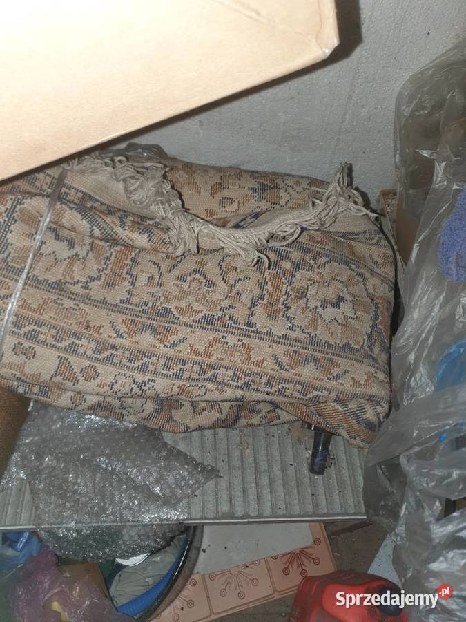 Dywan vintage retro PRL Boho kremowy mazowieckie Warszawa