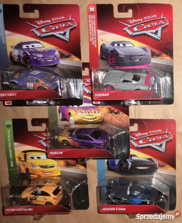 resoraki 5auta cars 3 nowe disney pixar Mattel Rzeszów sprzedam