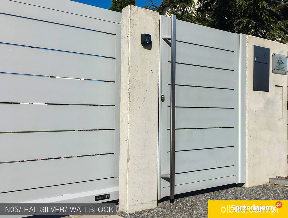 Ogrodzenie aluminiowe nowoczesne ALFEN N05 Sopot