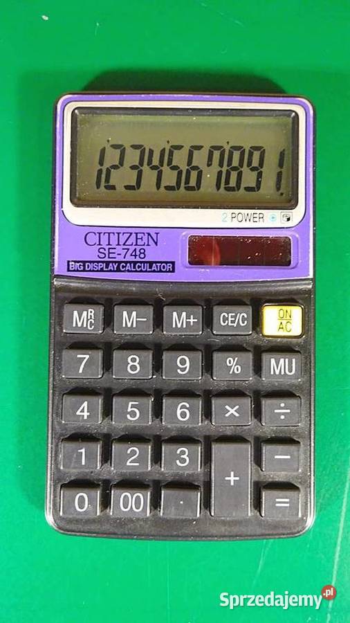 Kalk CITIZEN SE748 proste funkcje arytmet xM 10 Chorzów