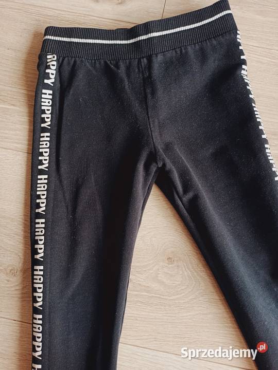 Legginsy dziewczęce czarne 116 mazowieckie Płock