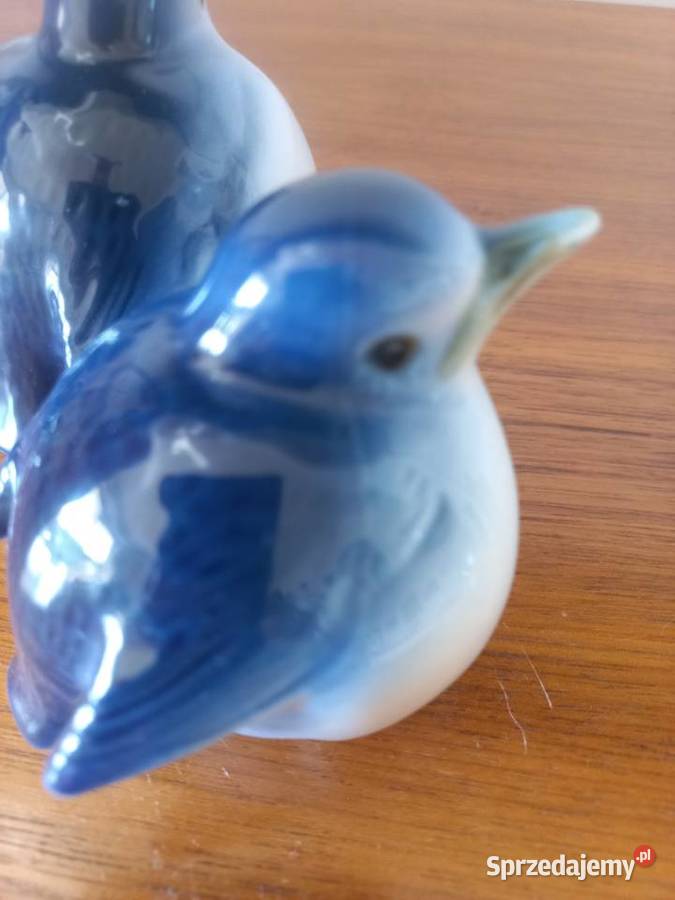 Figurki porcelanowe Wróbel zestaw 3 Figurki Toruń