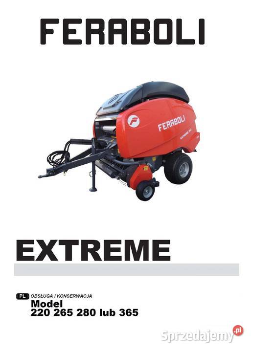 Instrukcja obsługi FERABOLI EXTREME 365 220 265 wielkopolskie Szamotuły