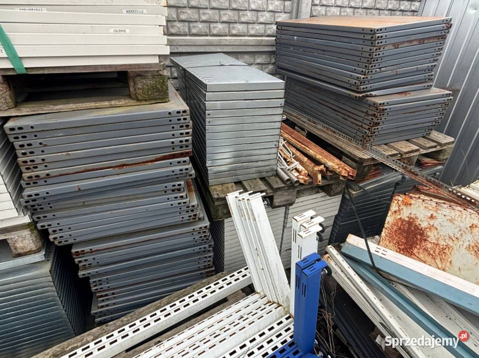 Regały stalowe magazynowe sklepowe zestaw Kłobuck