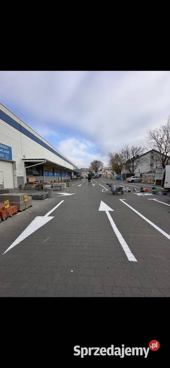 Oznakowanie poziome znaki malowanie pasów linii Radzymin