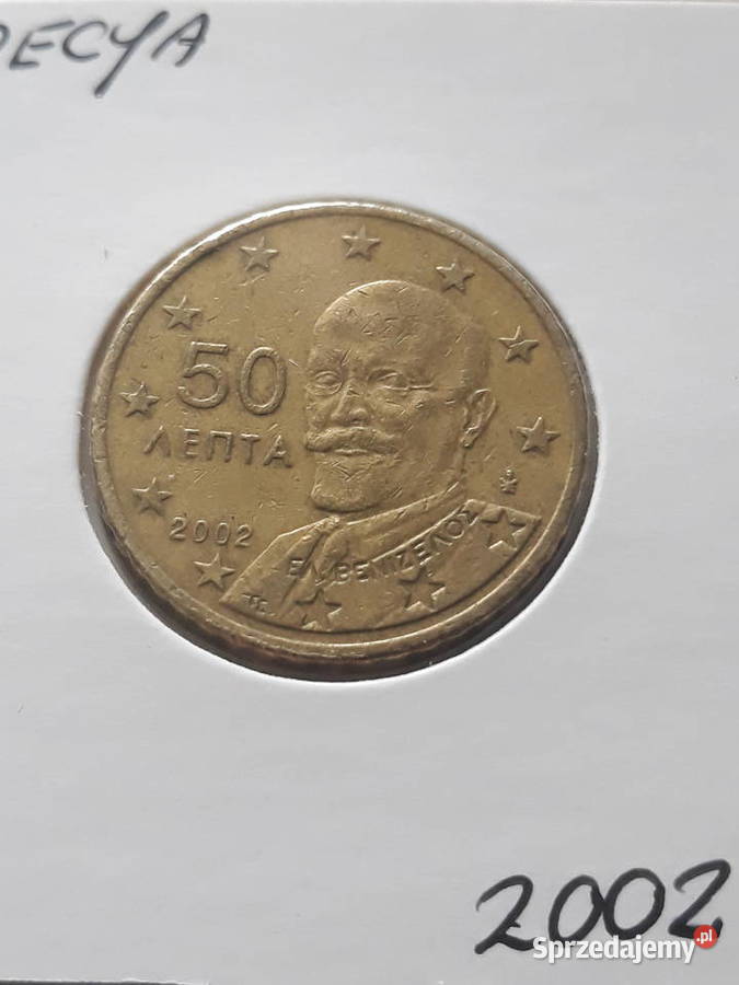 50 Eurocentów Grecja 2002 r i 2002 r men F wielkopolskie Konin