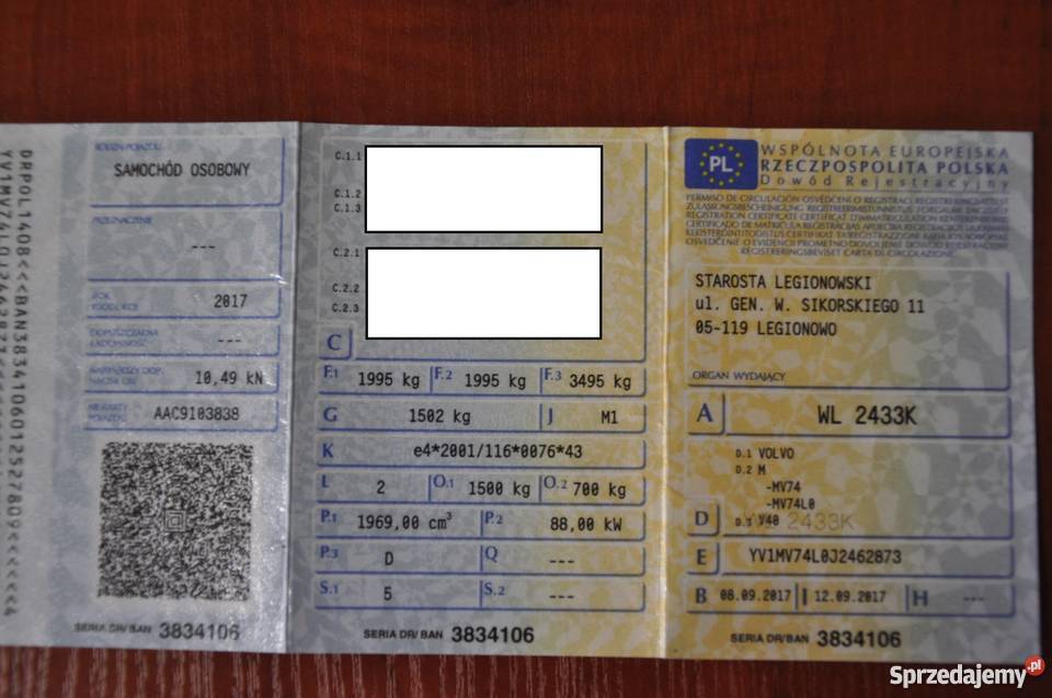 VOLVO V40 AUTOMAT 100 Bezwypadkowy Krajowy Mały V40 Morawica