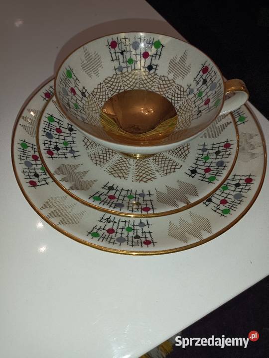 Stare porcelanowe komplety filiżanek z Kępno sprzedam