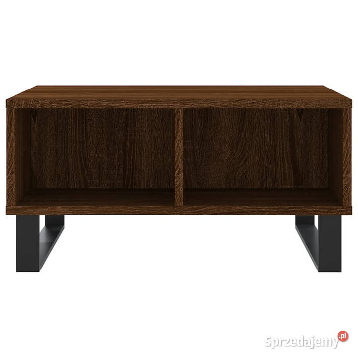 Stolik kawowy brązowy dąb 60x60x30 WM827051 Warszawa