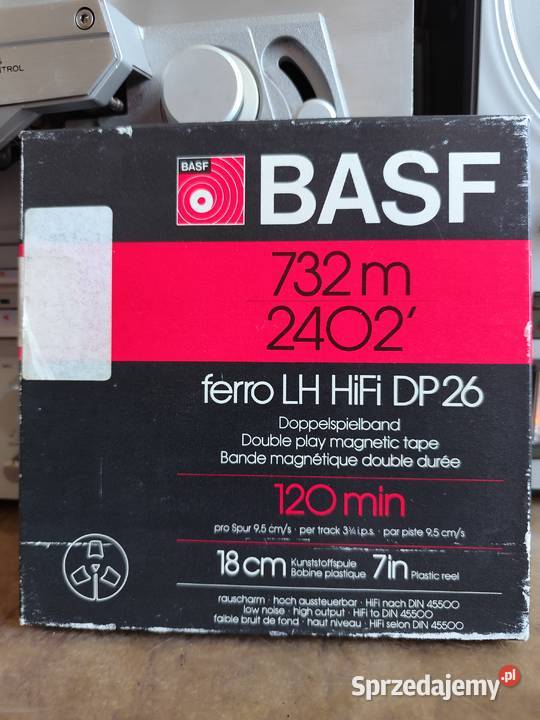 BASF DP26 LH HiFi 732m 18 taśma magnetofonowa Stargard