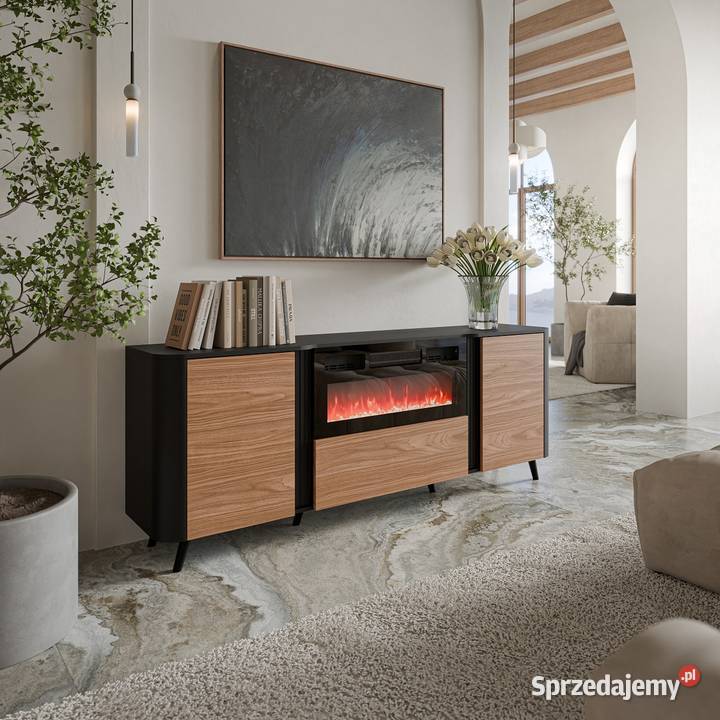 VOLARE KOMODA Z KOMINKIEM 200 200cm Rzeszów