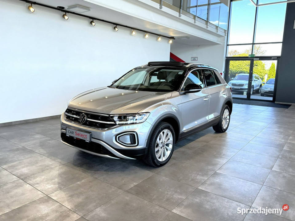 Volkswagen TRoc Style 20TSI 190 DSG 4motion 2022 srebrny T-Roc małopolskie Myślenice