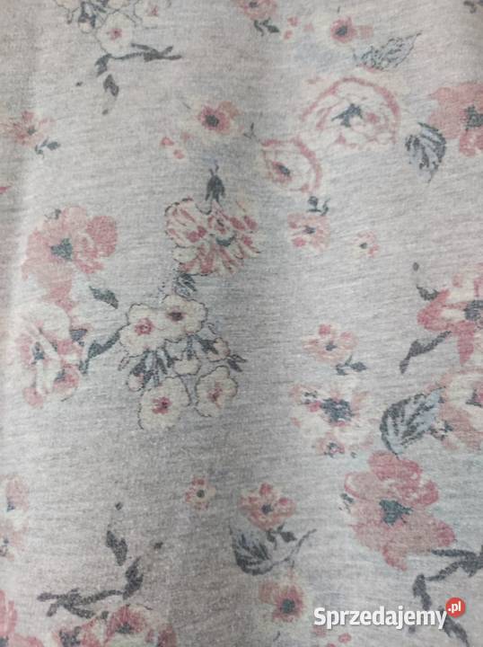 bluza sweter bluzka BAWEŁNIANA polar kwiaty róże Kielce