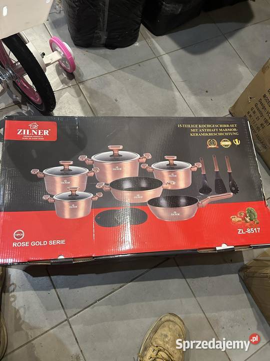 Zestaw garnków Zilner Rose Gold z powłoką Poznań