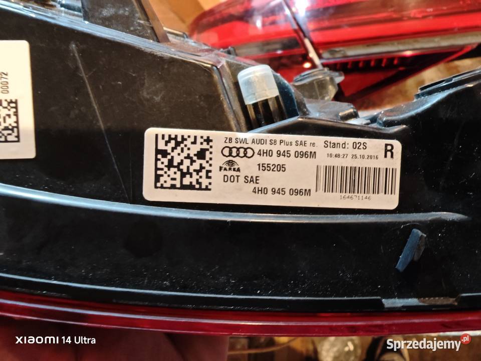 Audi A8 S8 plus Lampy USA 100km Żary