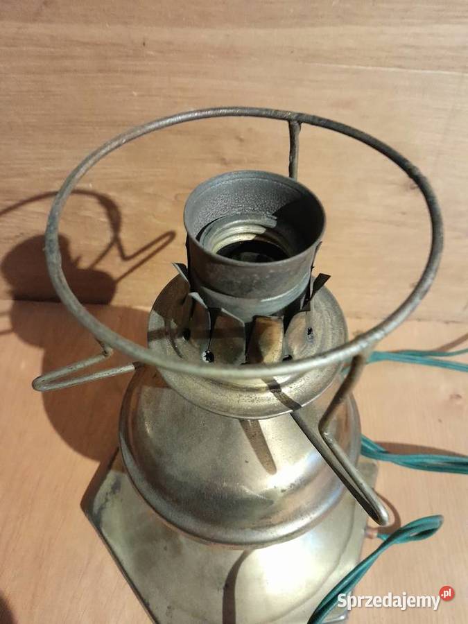 Stara lampka imitacja lampy naftowej zabytek PRL Dąbrowa Górnicza