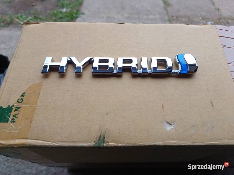 EMBLEMAT LOGO NAPIS ZNACZEK TOYOTA HYBRID CHROM osobowe pomorskie Kwidzyn