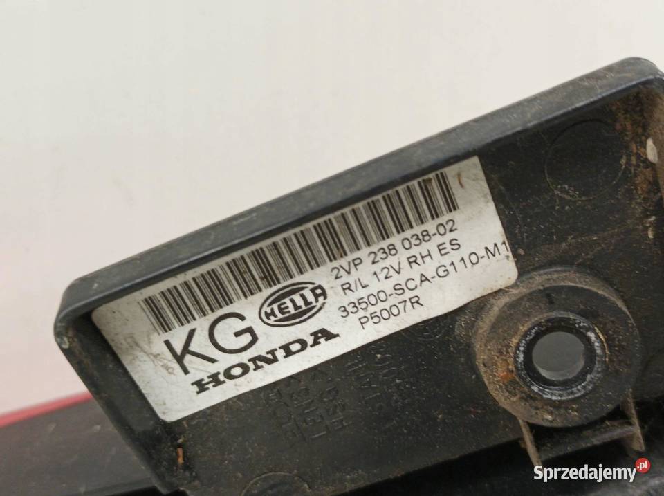 LAMPA TYŁ PRAWA EU Honda CRV II 20012006